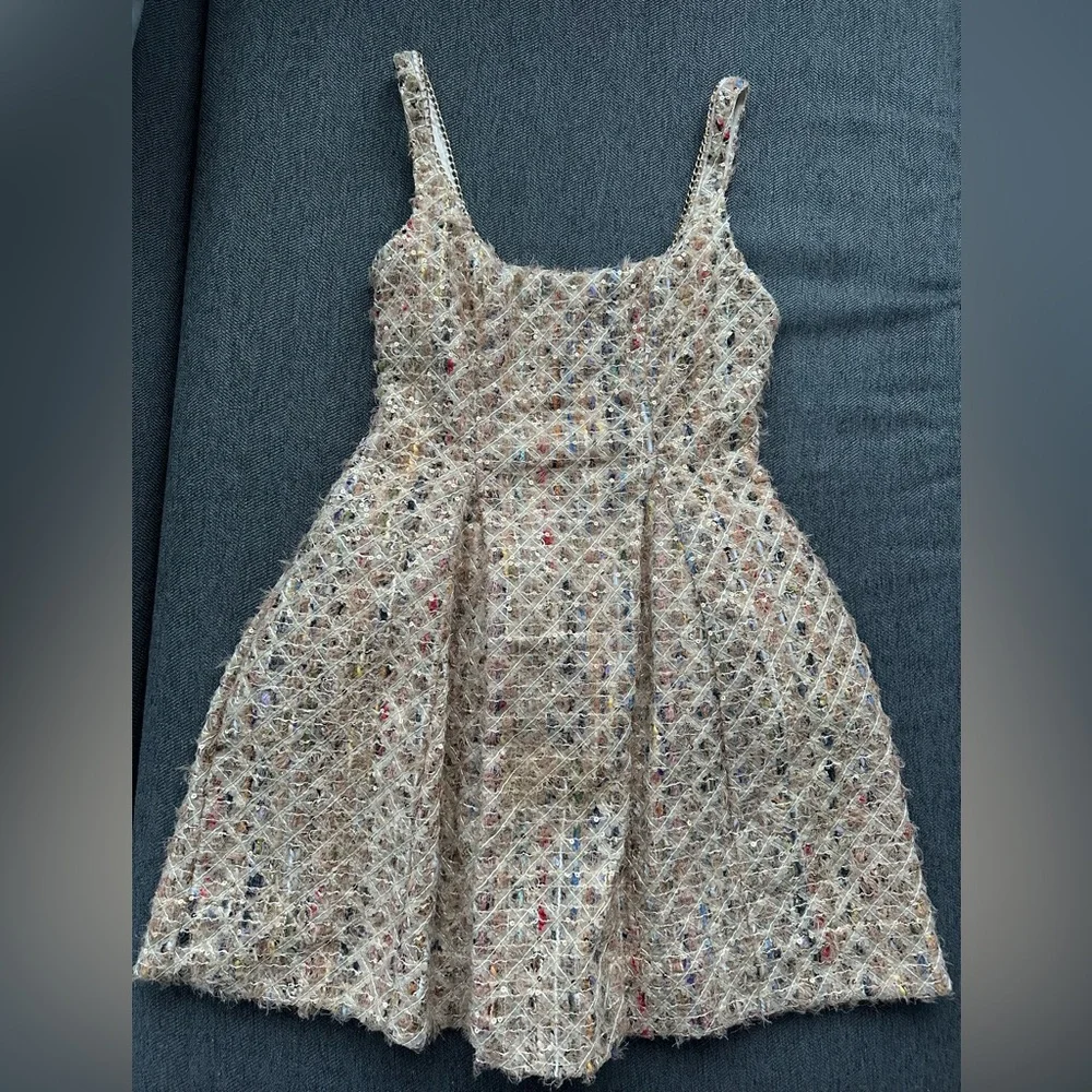Maeve by Anthropologie Tweed Fit & Flare Mini Dress - Picture 9 of 12